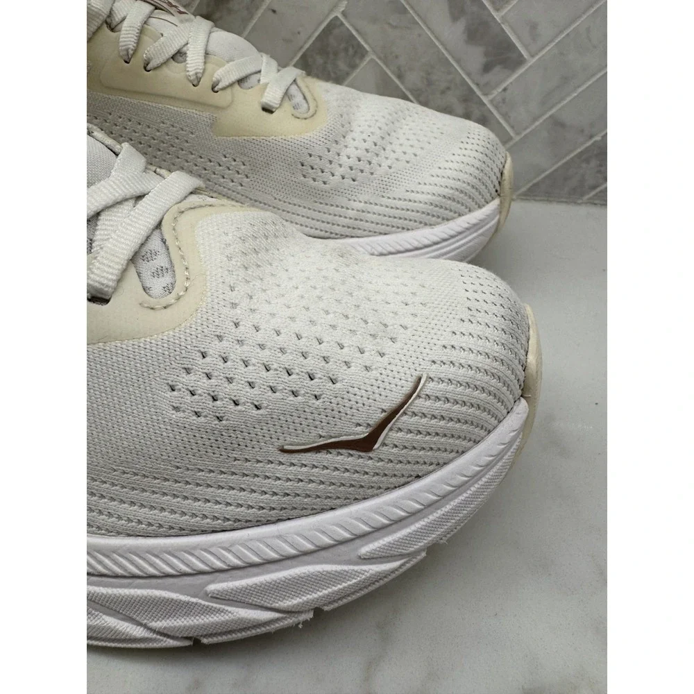 Hoka One One Arahi 7 Running Shoes Women Size 8.5 B 8.5B White Athletic Sneakers